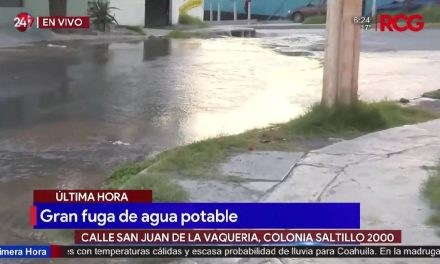Crece fuga de agua potable en la Saltillo 2000