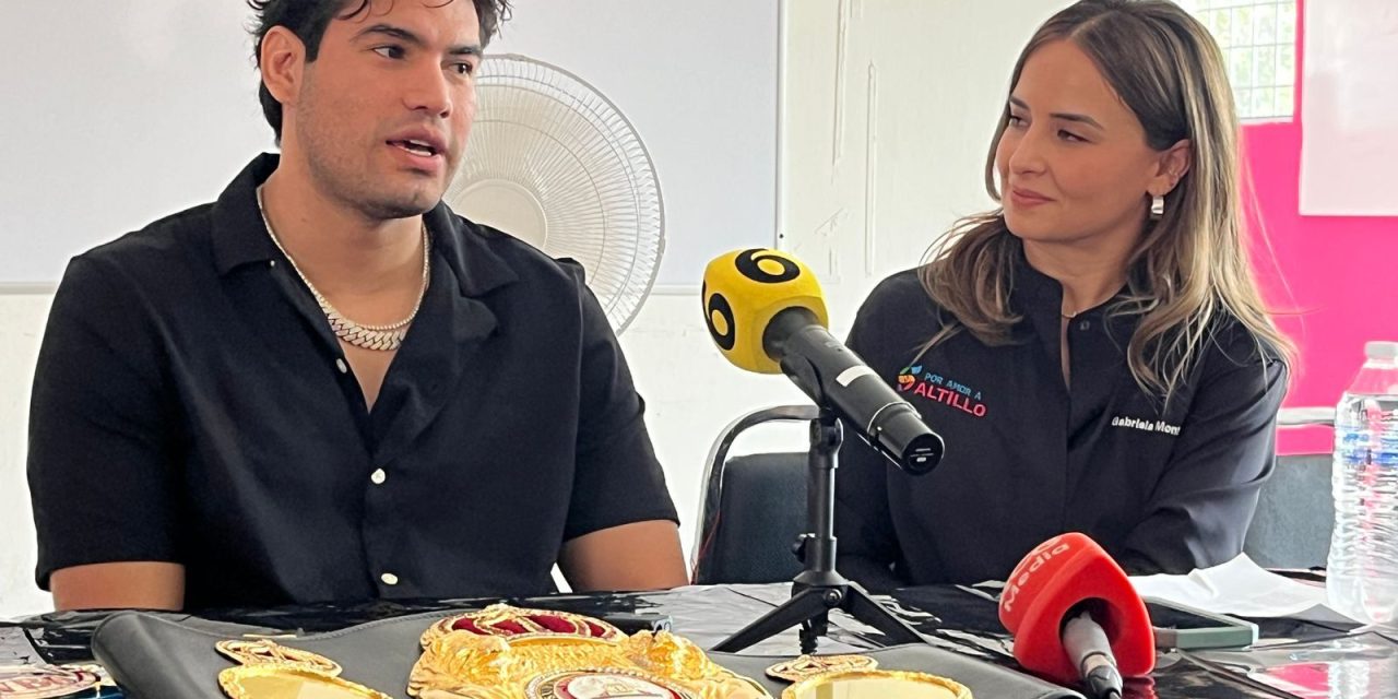 Boxeador Gilberto ‘Zurdo’ Ramírez imparte platica motivacional en saltillo