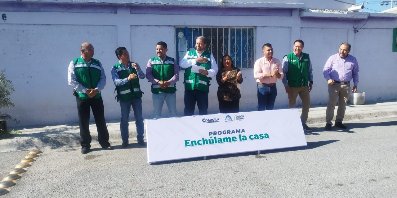 ‘Enchulan casas’ en Cañadas del Mirador en Ramos Arizpe