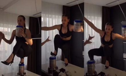 Influencer rusa sufre fractura vertebral por el ‘Stiletto Challenge’