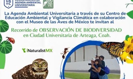 Tendrá la Universidad Autónoma de Coahuila recorrido de observación de biodiversidad
