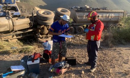 Volcadura en la Saltillo-Monterrey tras altercado vial entre conductores