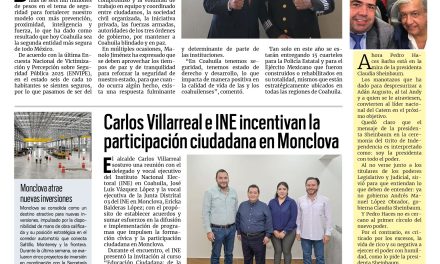 Portada RCG Centro [19 de septiembre de 2025] Se consolida Coahuila como el segundo estado más seguro; Carlos Villarreal e INE incentivan participación ciudadana en Monclova y más…