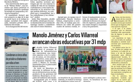 Portada RCG Centro [30 de septiembre de 2025] Gobierno de Coahuila e IP iluminan la Catedral de Santiago Apóstol; Manolo Jiménez y Carlos Villarreal arrancan obras educativas por 31 mdp y más…