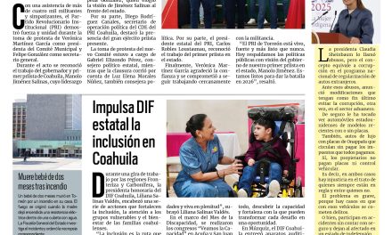 Portada RCG Lagunera [21 de septiembre de 2025] Demuestra PRI músculo en toma de protesta en Torreón; Protección Civil y Bomberos evita 14 intentos de suicidio y más…