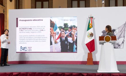 Sheinbaum anuncia 1.1 billones de pesos de inversión para la educación