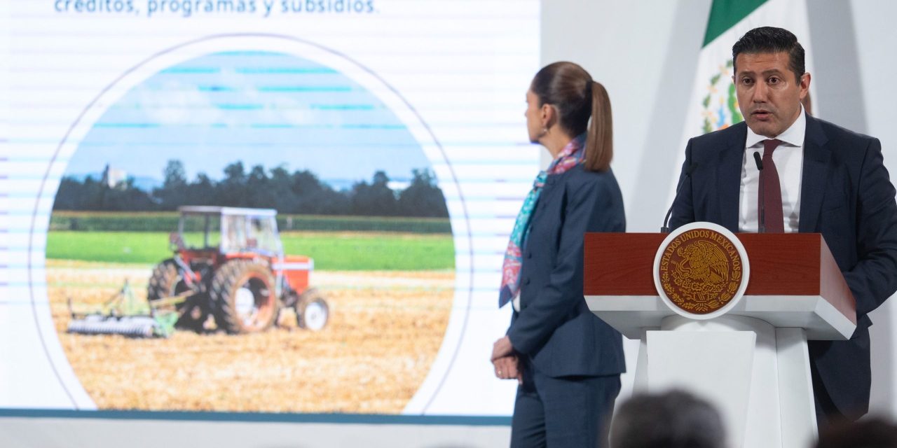 Gobierno federal presenta decreto de apoyo a productores agrícolas