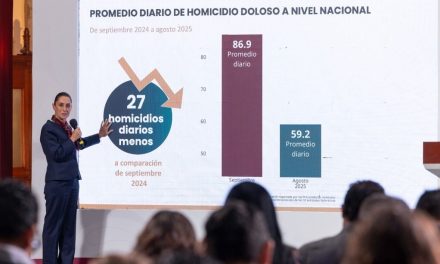 Sheinbaum da resultados de la Estrategia Nacional de Seguridad