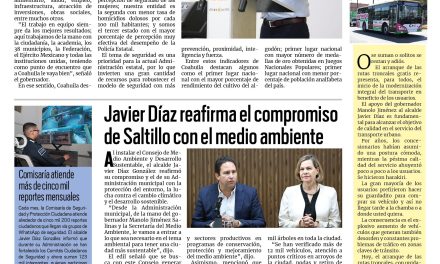 Portada RCG Media [29 de septiembre de 2025] Coahuila se coloca como uno de los estados más competitivos; Javier Díaz reafirma el compromiso de Saltillo con el medio ambiente y más…