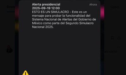 ¿Te llegó la alerta? Así sonó en los celulares durante el Simulacro Nacional