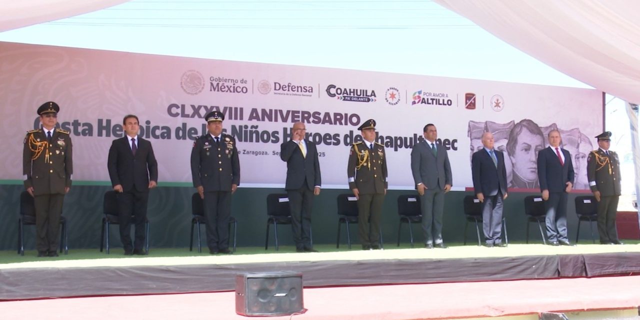 Conmemoran gesta heroica del 178 aniversario de Batalla de Chapultepec
