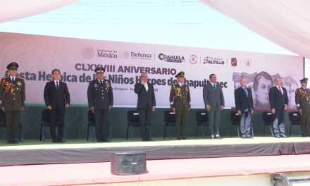 Conmemoran gesta heroica del 178 aniversario de Batalla de Chapultepec