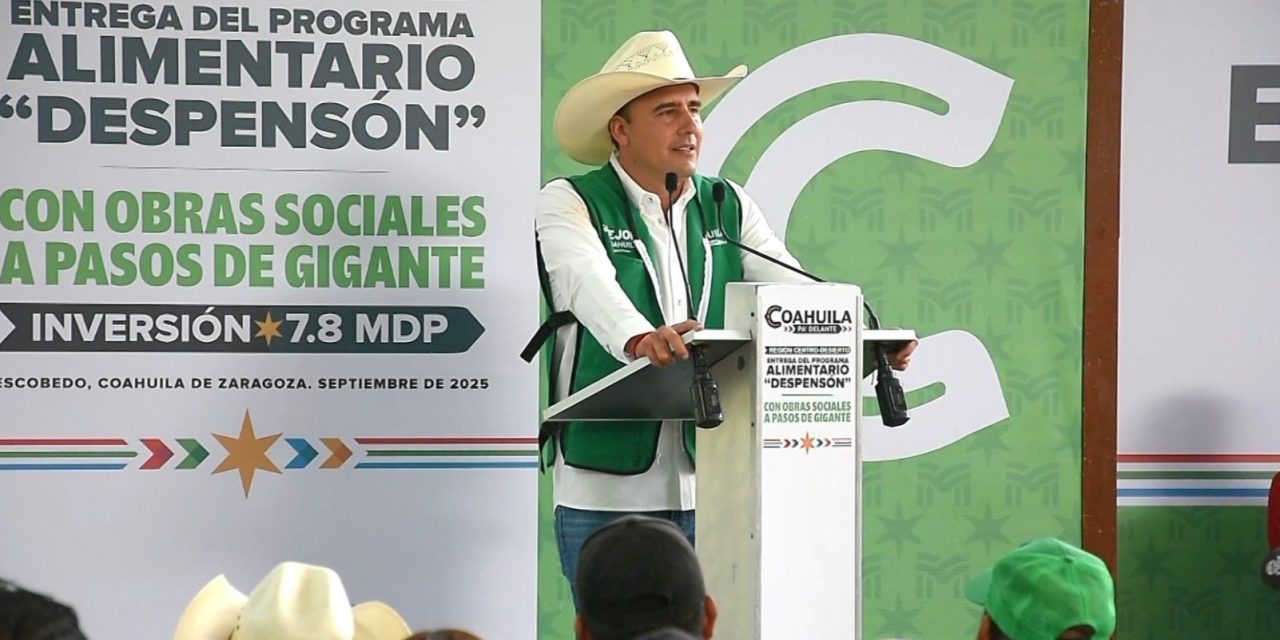 Lleva Manolo Jiménez programas sociales a los municipios de Escobedo y Abasolo