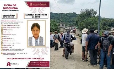 Encuentran sin vida a niña desaparecida en la Huasteca Hidalguense