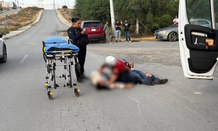 Motociclistas lesionados tras choque en Ramos Arizpe