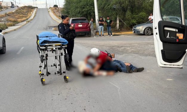Motociclistas lesionados tras choque en Ramos Arizpe