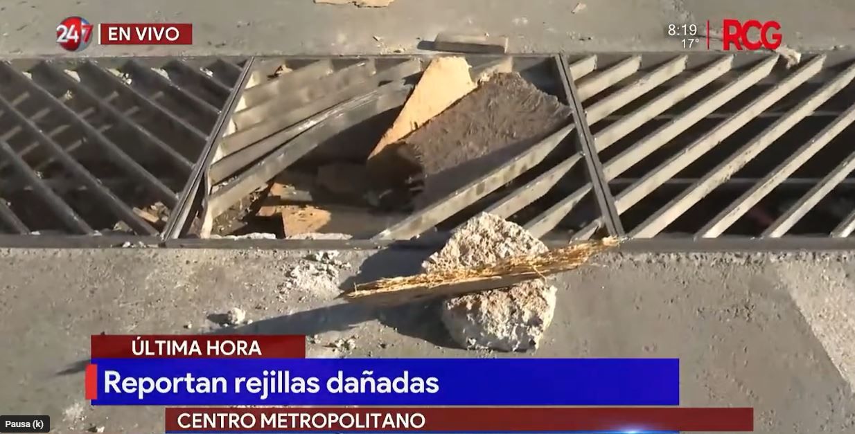 Saltillo: Reportan rejillas dañadas en Centro Metropolitano