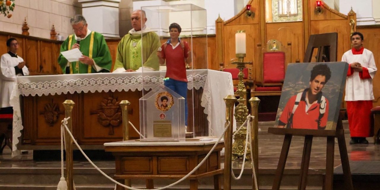 Tiene Saltillo reliquia del Santo Carlo Acutis