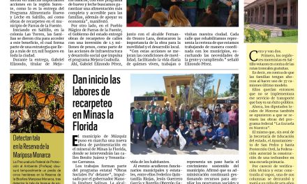 Portada RCG Carbonífera [30 de octubre de 2025] Mejora Coahuila lleva más beneficios a la región Sureste; dan inicio las labores de recarpeteo en Minas la Florida y más…