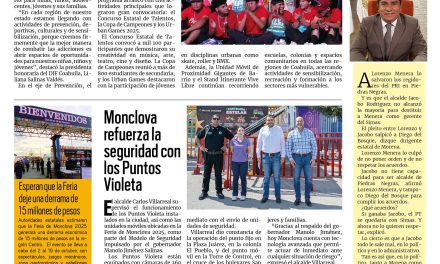 Portada RCG Centro [5 de octubre de 2025] Impulsa DIF Coahuila el programa ‘Vive Libre Sin Drogas’; ‘Aplícate’, un programa para prevenir conductas de riesgo en adolescentes y más…
