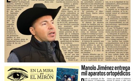 Portada RCG Centro [15 de octubre de 2025] Oportunismo e incongruencia del diputado Antonio Flores ; Manolo Jiménez entrega mil aparatos ortopédicos y más…