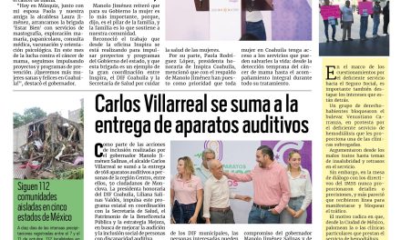 Portada RCG Centro [22 de octubre de 2025] Impulsan programas de prevención del cáncer de mama; Carlos Villarreal se suma a la entrega de aparatos auditivos y más…