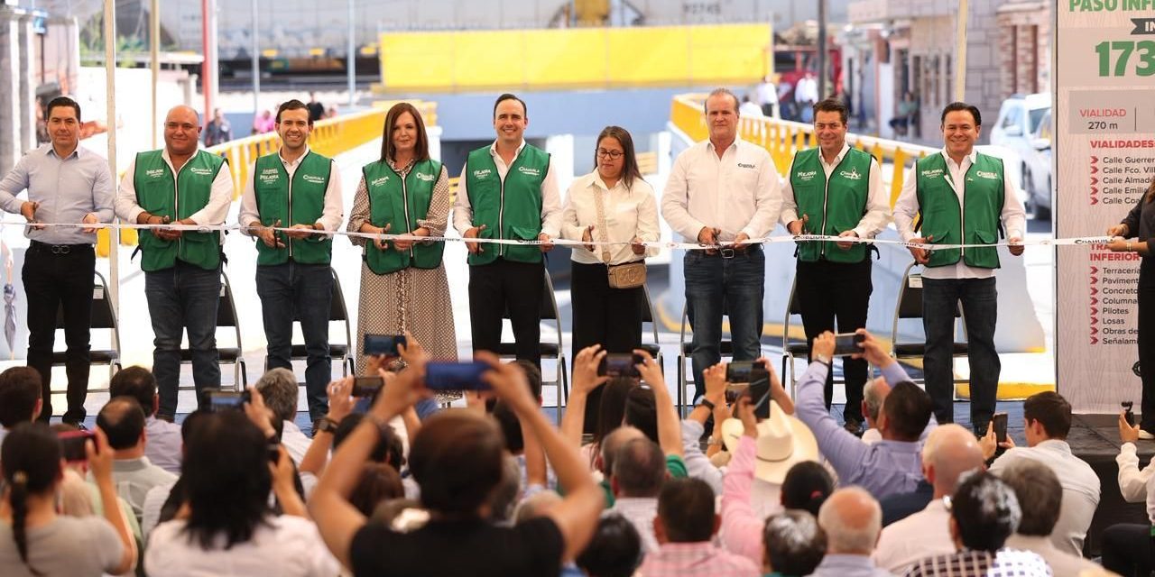 Gobernador entrega par vial en Frontera