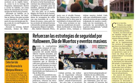 Portada RCG Lagunera [30 de octubre de 2025] Mejora Coahuila lleva más beneficios a la región Sureste; refuerzan estrategias de seguridad por Halloween, Día de Muertos y eventos masivos en la ciudad y más…