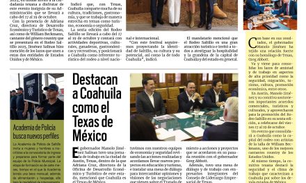 Portada RCG Media [2 de octubre de 2025] Presentan el Rodeo Saltillo y la Ruta Vinos y Dinos en Texas; destacan a Coahuila como el Texas de México y más…