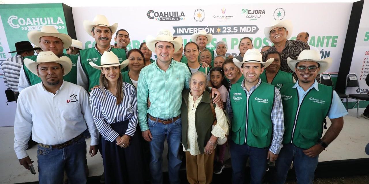 Obras sociales avanzan en todo Coahuila: Manolo Jiménez