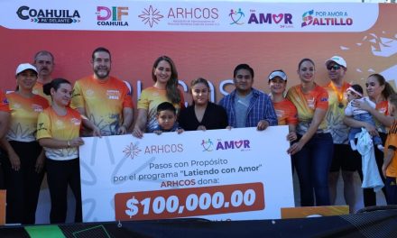 Recauda Carrera ARHCOS 100 mil pesos a beneficio del DIF Saltillo