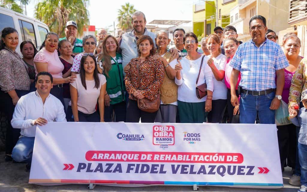 Moderniza Ramos Arizpe sus plazas públicas