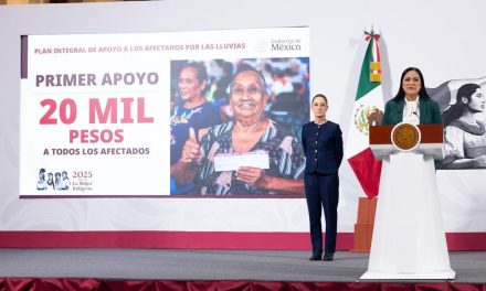 Inicia entrega de apoyos por lluvias: 70 mil viviendas censadas recibirán $20 mil pesos directos