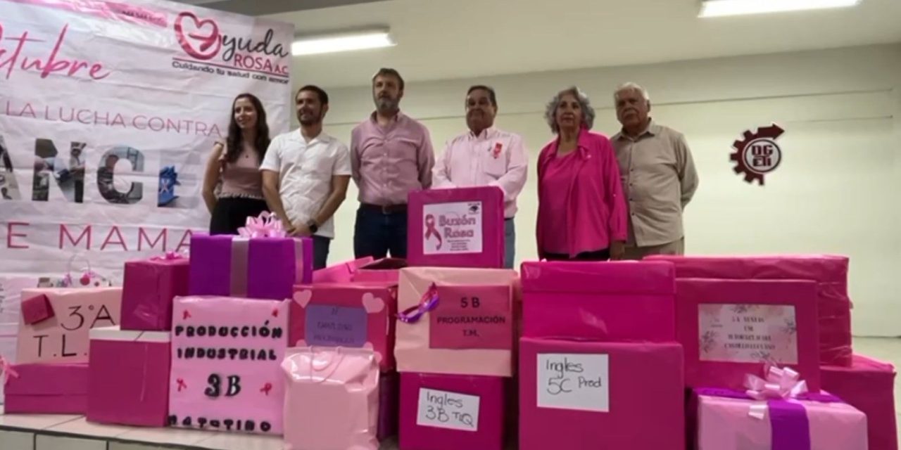 Brindan acompañamiento CETis 48 a la asociación civil Ayuda Rosa