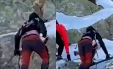 Pareja causa revuelo al intentar escalar la Cumbre Rysy con un bebé de nueve meses