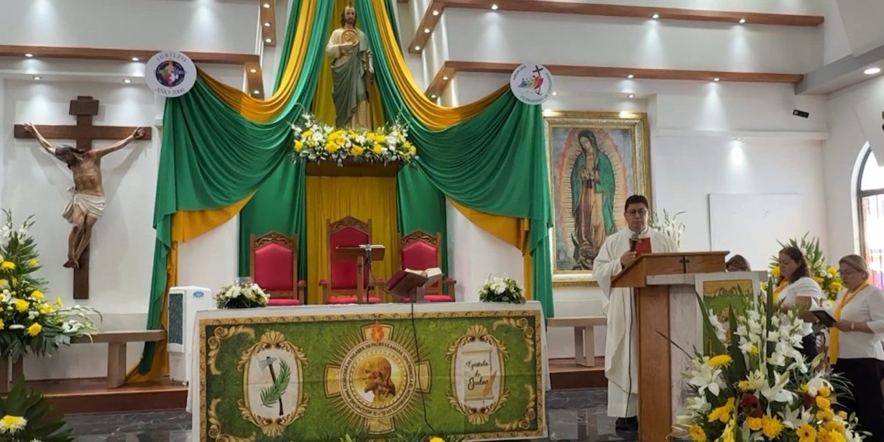 Dan gracias a San Judas Tadeo en Saltillo