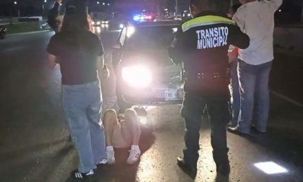Ebrio apareció de la nada y acabó siendo atropellado en el Nazario