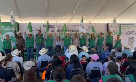 Manolo Jiménez inaugura obras de pavimentación en ejidos de General Cepeda