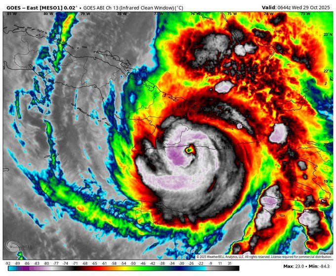 Cuba en alerta máxima: El huracán Melissa toca tierra como categoría 3 tras dejar a Jamaica como zona de desastre