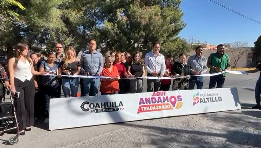 Rehabilitan bulevar José María Rodríguez en Saltillo