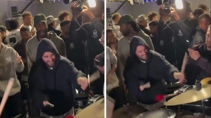Video: Justin Bieber desata locura al tocar la tarola con Banda Sinaloense en Los Ángeles