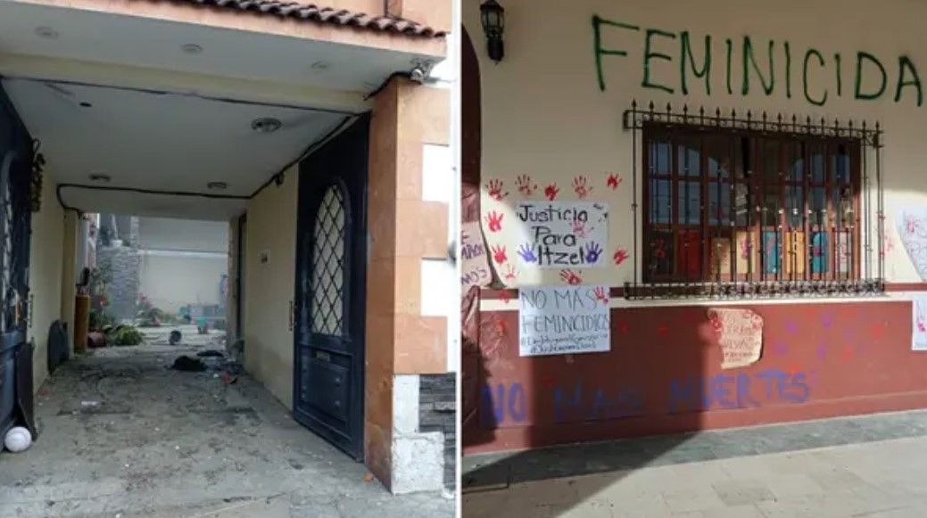 Pobladores realizan destrozos en Palacio Municipal y en la casa del alcalde de Otumba por feminicidio de Itzel