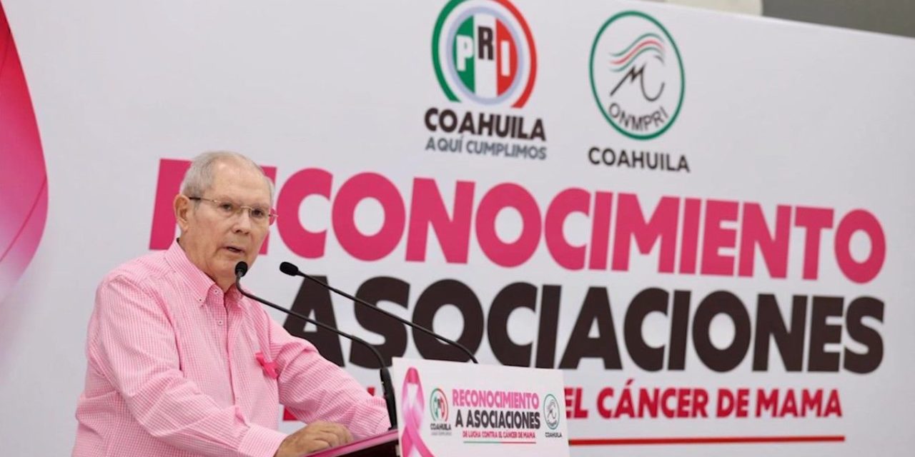 Reconoce PRI Coahuila la lucha contra el cáncer de mama