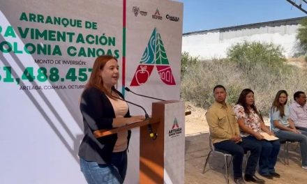 Inicia obra de pavimentación en Arteaga