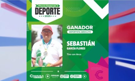 Sebastián García conquista el premio estatal del deporte Coahuila 2025