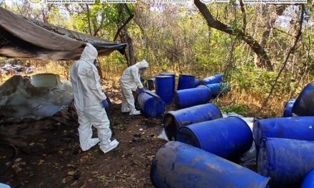 Decomisan más de media tonelada de metanfetamina y cientos de miles de pastillas de fentanilo en Sinaloa