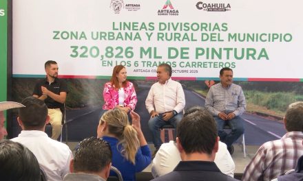 Trabajan por vialidades más seguras en Arteaga