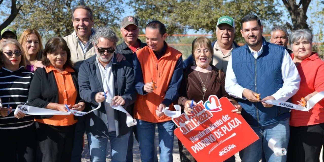 Entrega alcalde más espacios públicos dignos