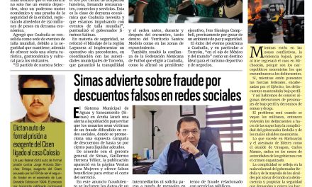 Portada RCG Fronteriza [16 de noviembre de 2025] Juego de México deja millones en derrama: Manolo; DIF Acuña lleva apoyo a familia que perdió su hogar y más…