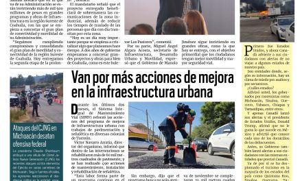 Portada RCG Lagunera [19 de noviembre de 2025] Tenemos un gran proyecto de conectividad y movilidad: Manolo Jiménez; van por más acciones de mejora de infraestructura urbana y más noticias…